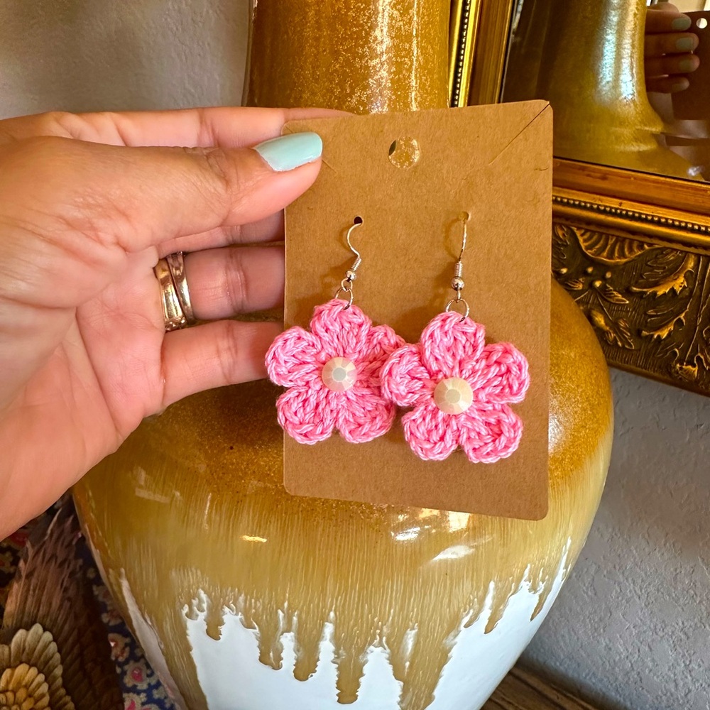 Crocheted earrings 100% Handmade